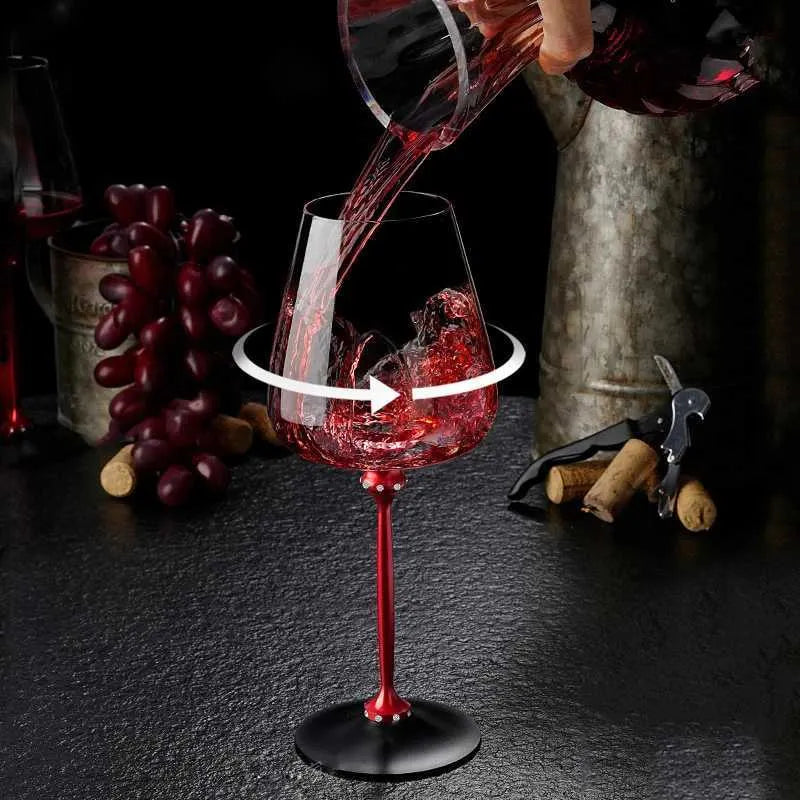 Rotating Wine Glasses