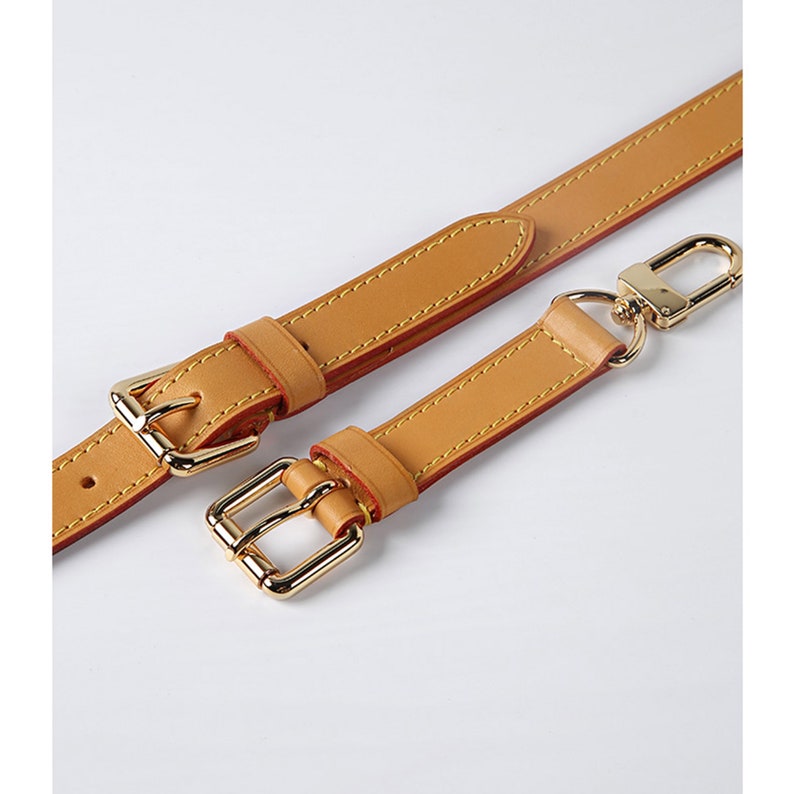 Leather Purse Strap Extender: Cow Leather Handbag Handle, Adjustable Buckle