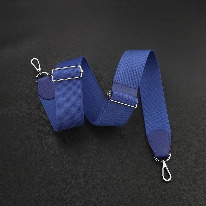 50mm Adjustable Canvas Bag Strap: Leather Crossbody, Guitar Strap
