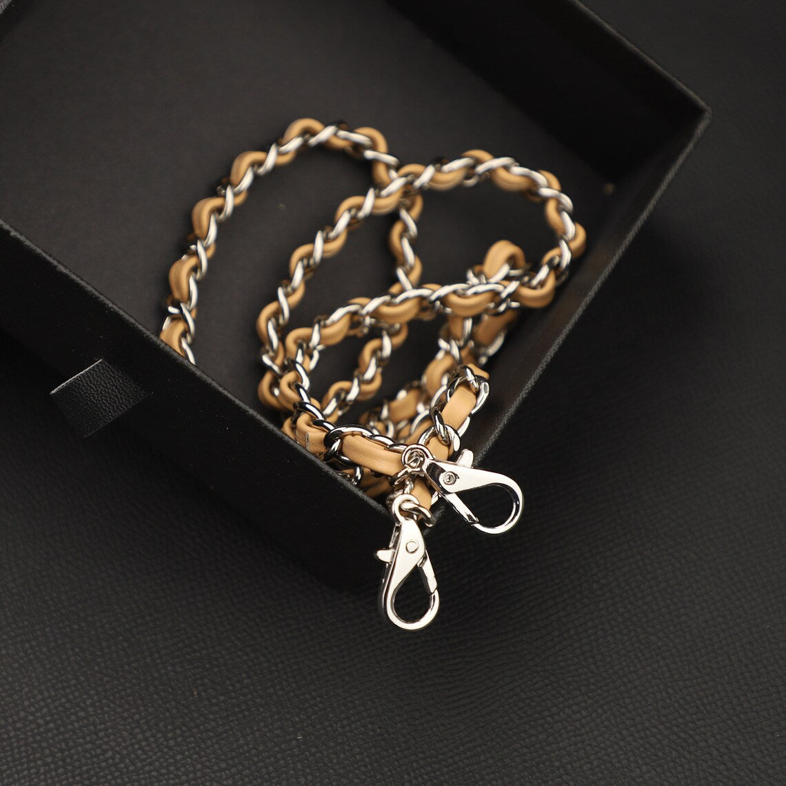 Handmade Swift Leather Chain Bag Strap: Replacement Shoulder/Crossbody