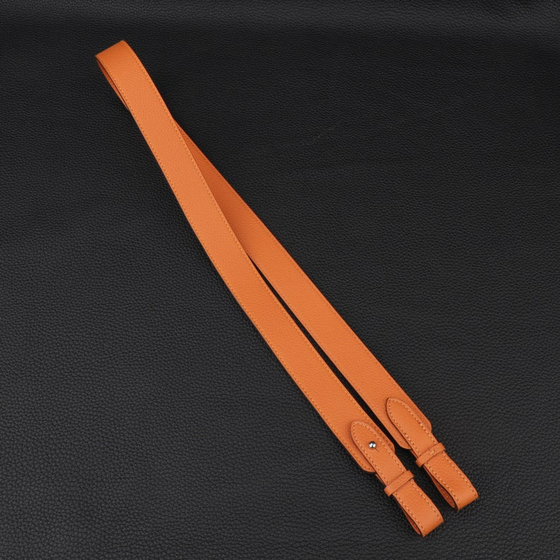 Hermès Style Togo Leather Bandoulière (30mm Wide): Compatible Shoulder Strap for Picotin Bag Upgrade