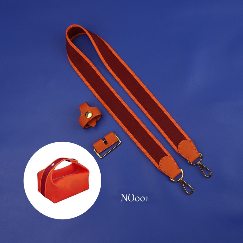 Canvas & Leather Shoulder Strap for Toile Bride-A-Brac Travel Case