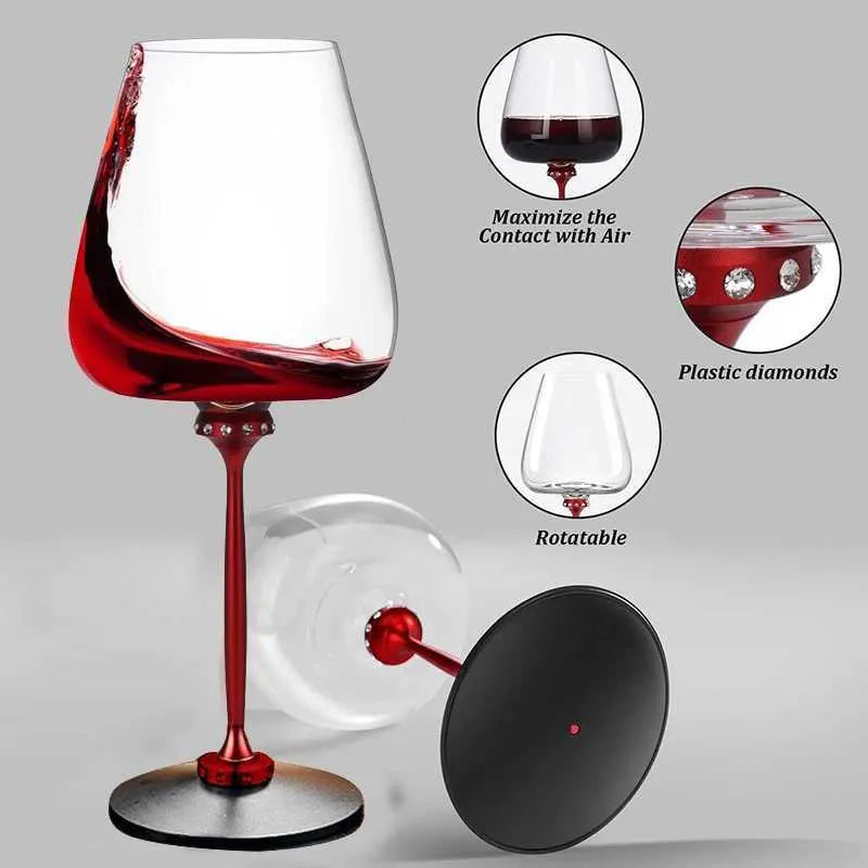 Rotating Wine Glasses