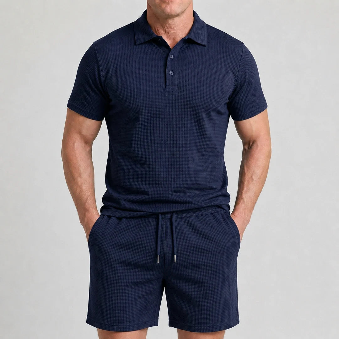 Capri Set – Men’s Ultra Comfortable Shorts and Polo Shirt