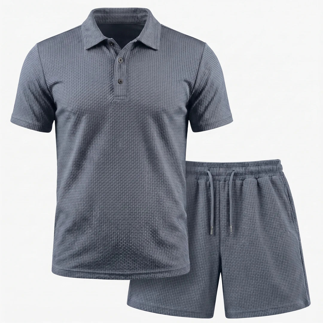 Capri Set – Men’s Ultra Comfortable Shorts and Polo Shirt