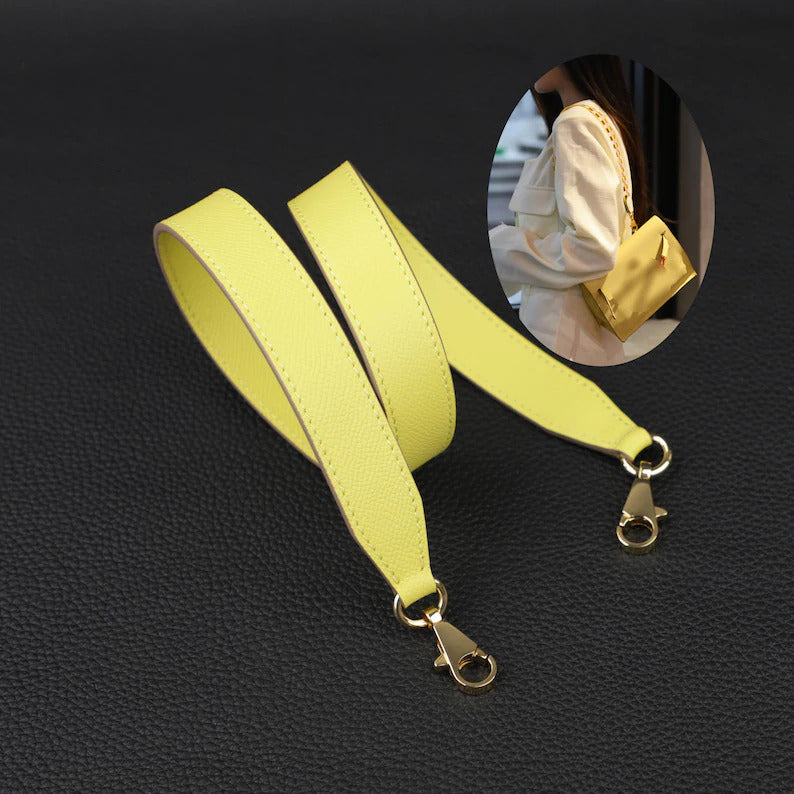 Hermès Style Epsom Leather Bandoulière (25mm): Compatible Shoulder/Crossbody Strap for Kelly Dance, Picotin, & Evelyne Bags