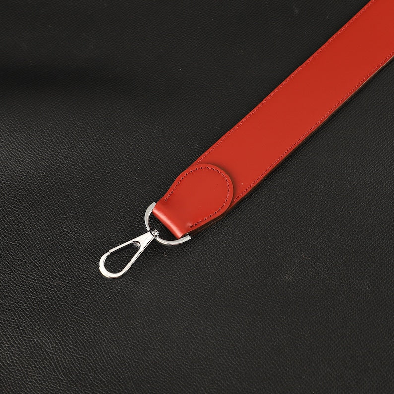 Hermès Style Black Box Calf Leather Bandoulière (38mm Wide): Compatible Shoulder Strap Replacement for Kelly Bags