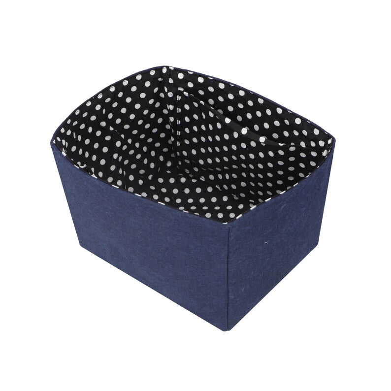Felt & Polka Dot Cotton Liner Bag: Picotin Bag Organizer
