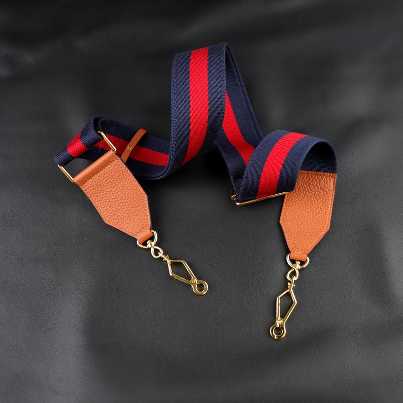 50mm Adjustable crossbody strap for Padlock Saddle Shoulder Bag Coated Canvas and Leather