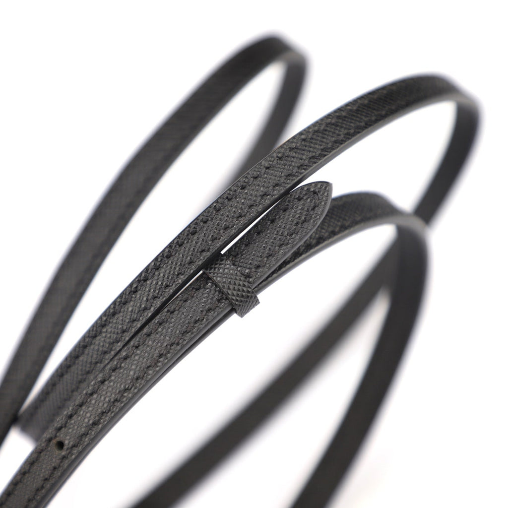 Hermès Style Cross-Grain Leather Adjustable Bandoulière (10mm Ultra-Slim): Replacement Crossbody Strap for Mini Bags