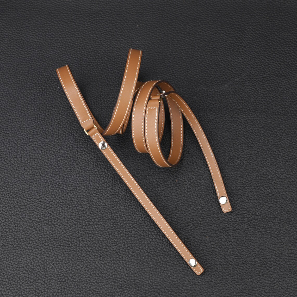 Luxury Swift Leather Bandoulière (15mm Slim): Compatible Crossbody Strap Replacement for Triomphe & Small Designer Bags