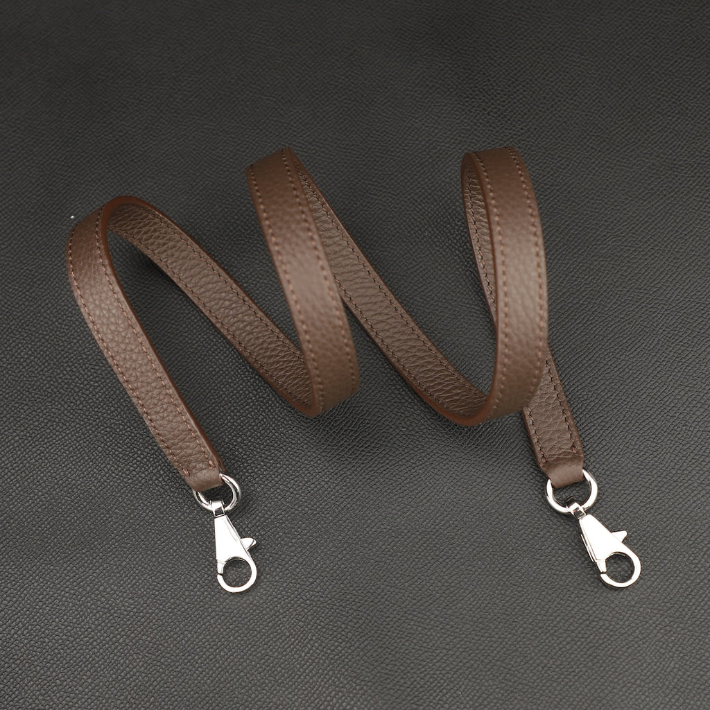 Hermès Style Clemence Leather Bandoulière (16mm Slim): Compatible Crossbody/Shoulder Strap for Small & Mini Bags
