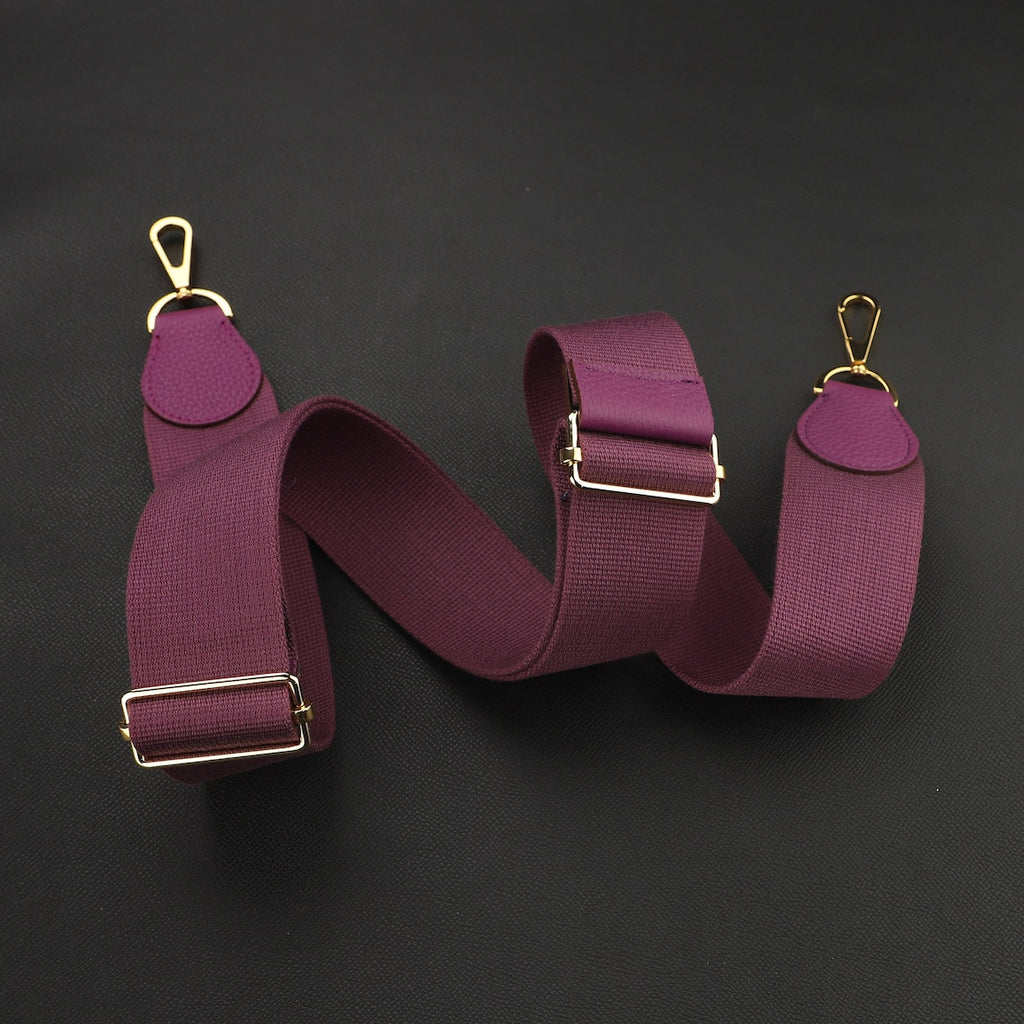 50mm Adjustable Canvas Bag Strap: Leather Crossbody, Guitar Strap