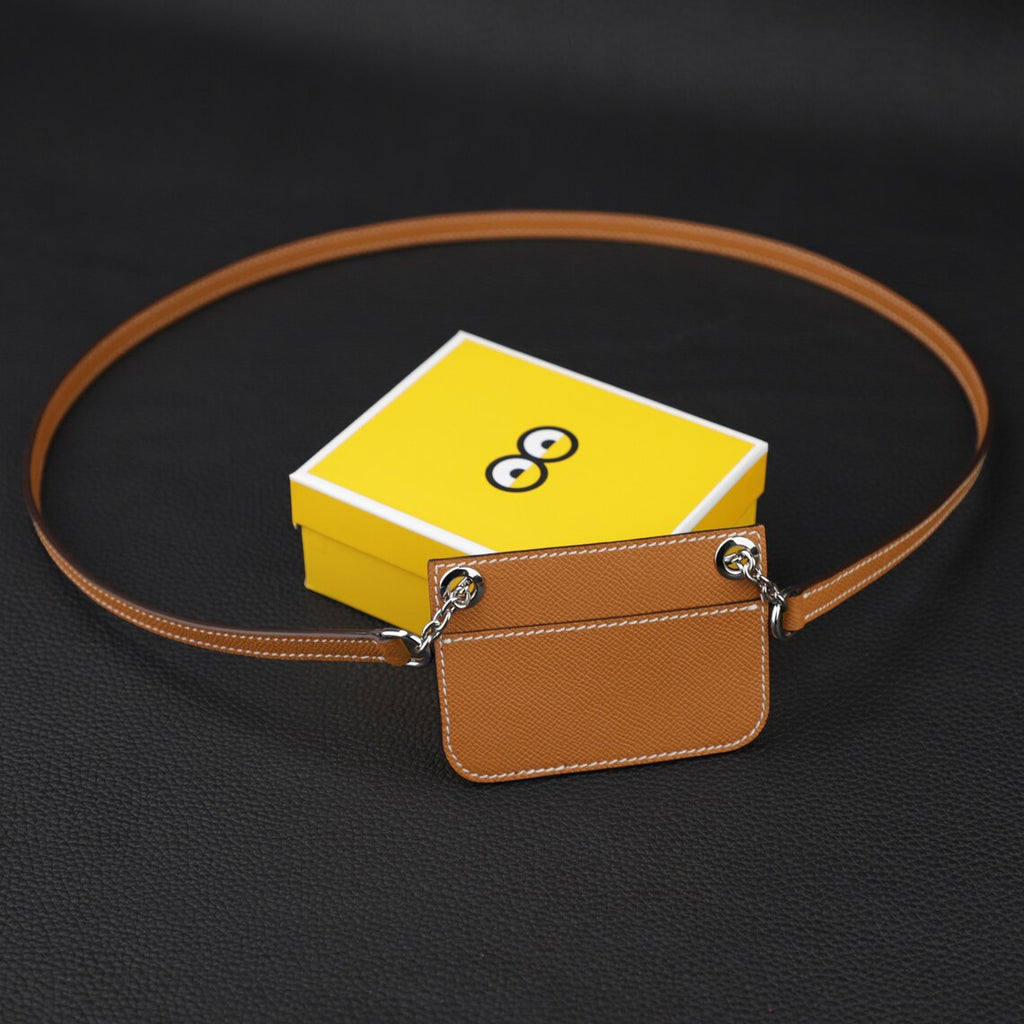 Epsom Leather Wallet Insert with Strap for Constance Slim Wallet