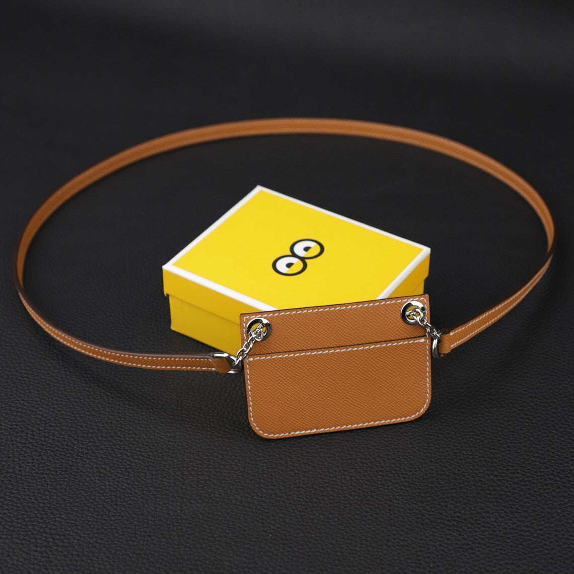 Epsom Leather Wallet Insert with Strap for Constance Slim Wallet