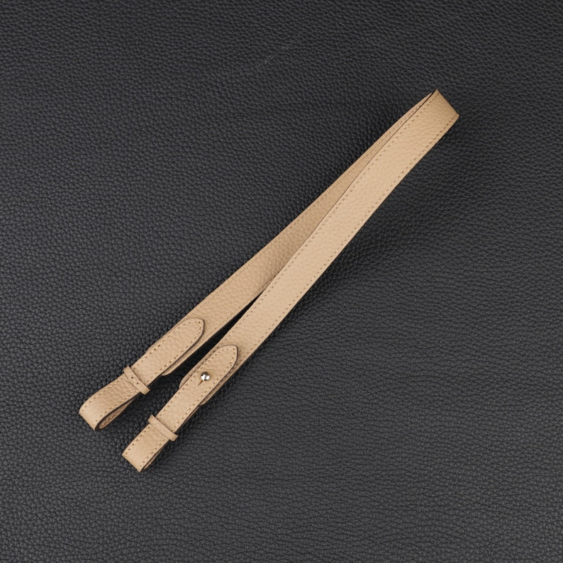 Hermès Style Togo Leather Bandoulière (20mm Slim): Compatible Shoulder/Crossbody Strap Replacement for Picotin & Evelyn TPM