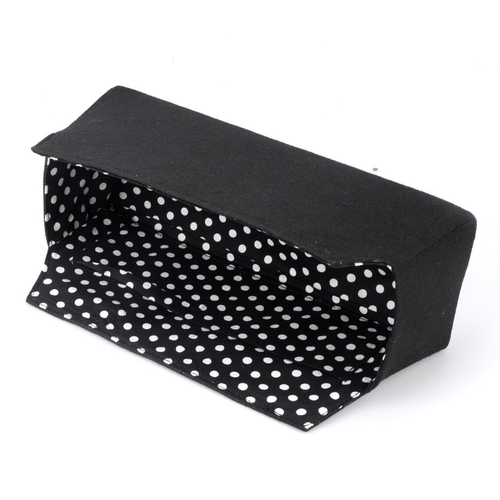 Felt Bag Organizer: Polka Dot Cotton Liner, Bolide Bag Insert