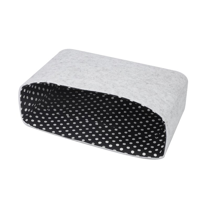 Felt Bag Organizer: Polka Dot Cotton Liner, Evelyn Bag Insert