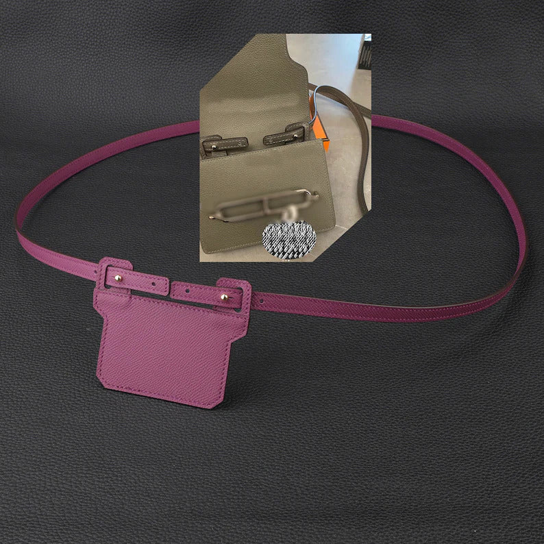 Epsom Leather Shoulder Strap: 12mm Wallet Crossbody Strap