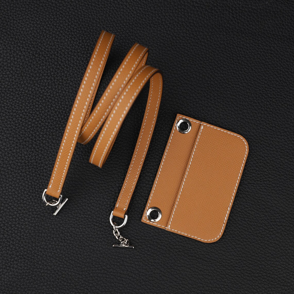 Epsom Leather Wallet Insert with Strap for Constance Slim Wallet