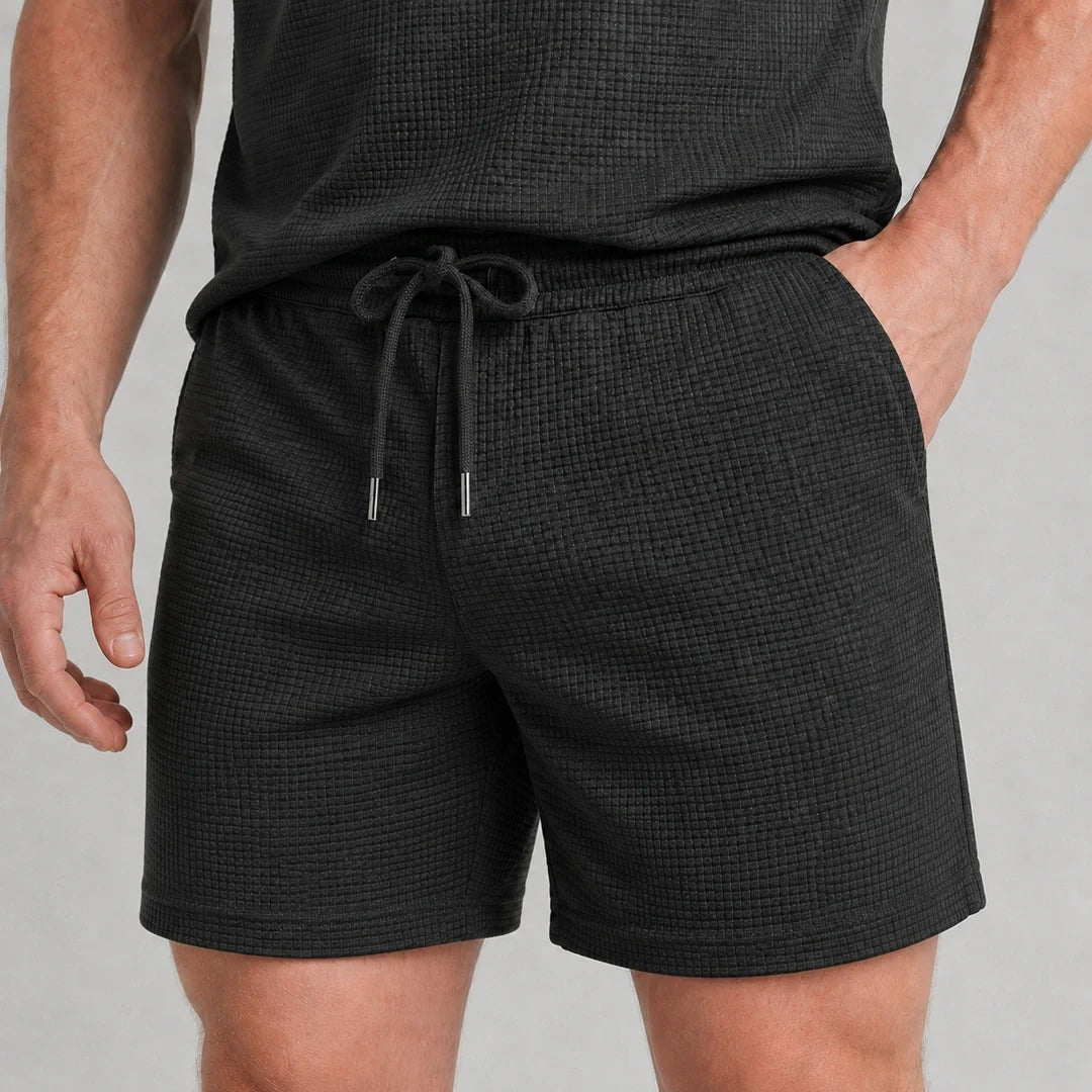Capri Set – Men’s Ultra Comfortable Shorts and Polo Shirt