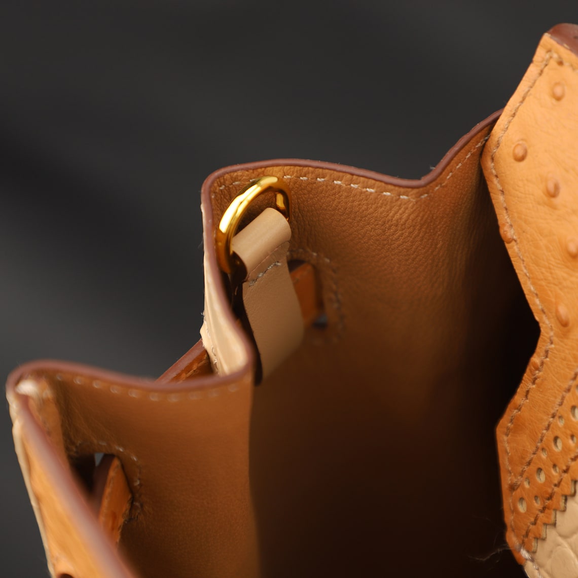 Togo Leather Shoulder Strap Rings: Birkin/Kelly Pochette Adapter (2pcs)