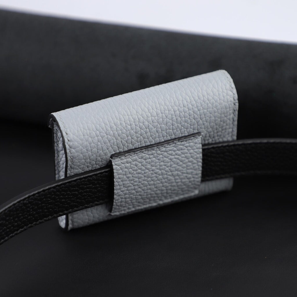 Handmade Clemence Leather Pocket | Hand-Stitched Bag Strap Holder or Fashion Belt Accessory