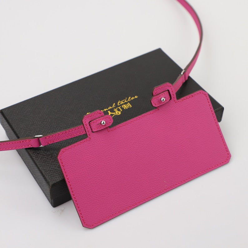 Epsom Leather Wallet Shoulder Strap: 10mm Purse To Go Strap