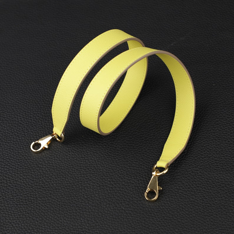 Hermès Style Epsom Leather Bandoulière (25mm): Compatible Shoulder/Crossbody Strap for Kelly Dance, Picotin, & Evelyne Bags