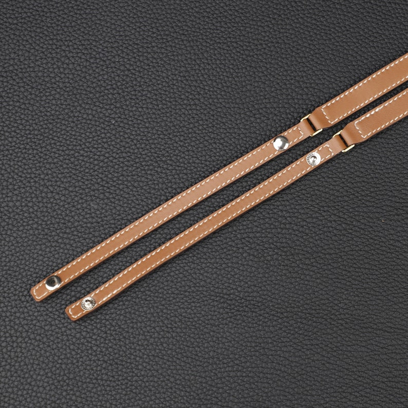 Luxury Swift Leather Bandoulière (15mm Slim): Compatible Crossbody Strap Replacement for Triomphe & Small Designer Bags