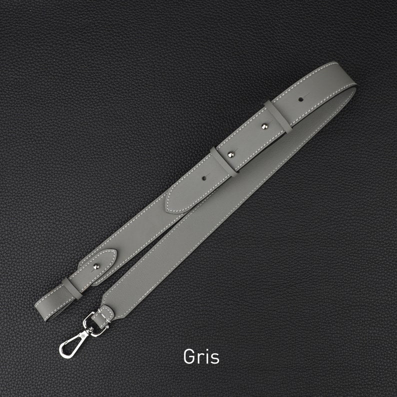 Hermès Style Swift Leather Adjustable Backpack Straps (30mm Wide, Set of 2): Luxury Replacement Bandoulière for Backpacks