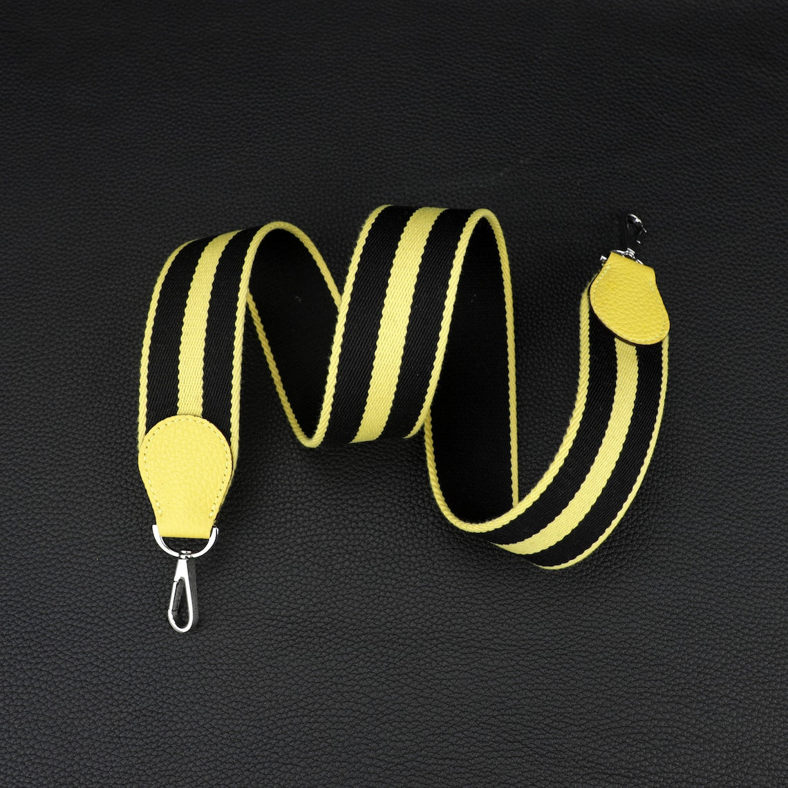 50mm Striped Canvas Bag Strap: Adjustable Length, 8 Colors