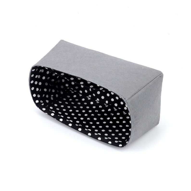 Felt Birkin Bag Organizer: Polka Dot Cotton Liner