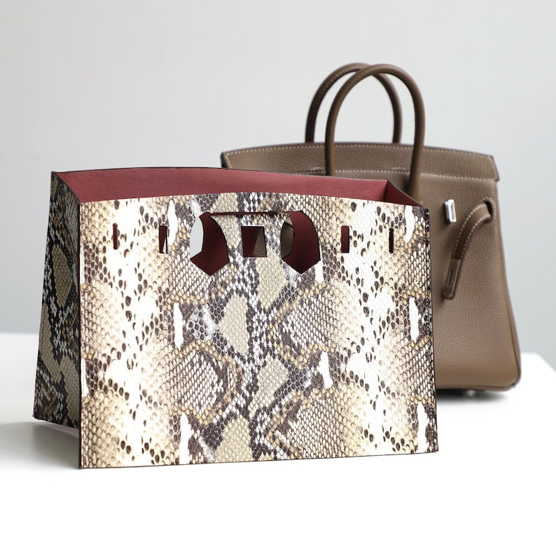 Embossed Leather Birkin Cover: Customizable Crocodile, Python, Ostrich Textures