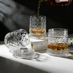 Luxury 360° Spinning Crystal Glass
