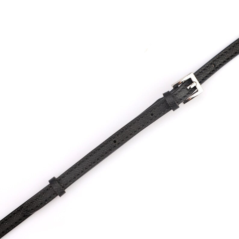 Hermès Style Cross-Grain Leather Adjustable Bandoulière (10mm Ultra-Slim): Replacement Crossbody Strap for Mini Bags