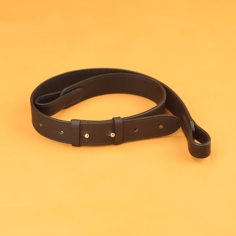 Hermès Style Adjustable Bandoulière (30mm Wide): Epsom Leather Shoulder/Crossbody Strap for Picotin & Lindy Bags