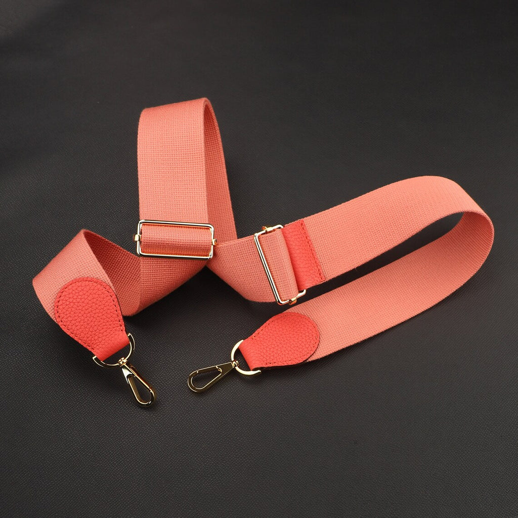 50mm Adjustable Canvas Bag Strap: Leather Crossbody, Guitar Strap