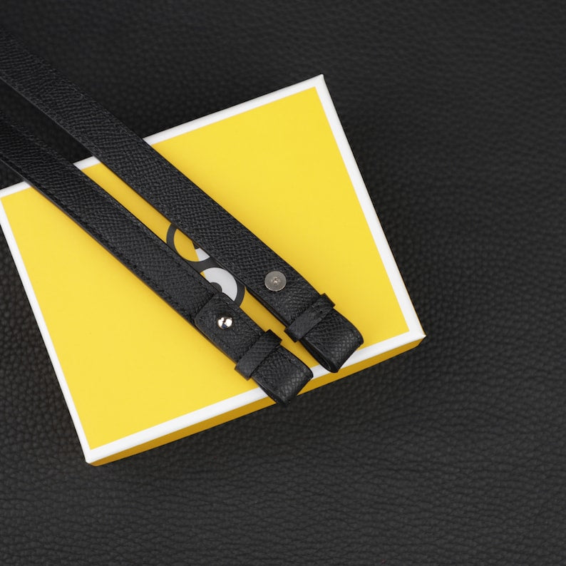 Hermès Style Epsom Leather Adjustable Bandoulière (15mm Ultra-Slim): Compatible Crossbody Strap for Mini Bags & Pochette