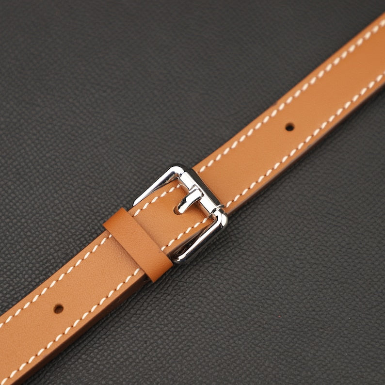 Hermès Style Swift Leather Adjustable Bandoulière (18mm Slim): Compatible Crossbody/Shoulder Strap