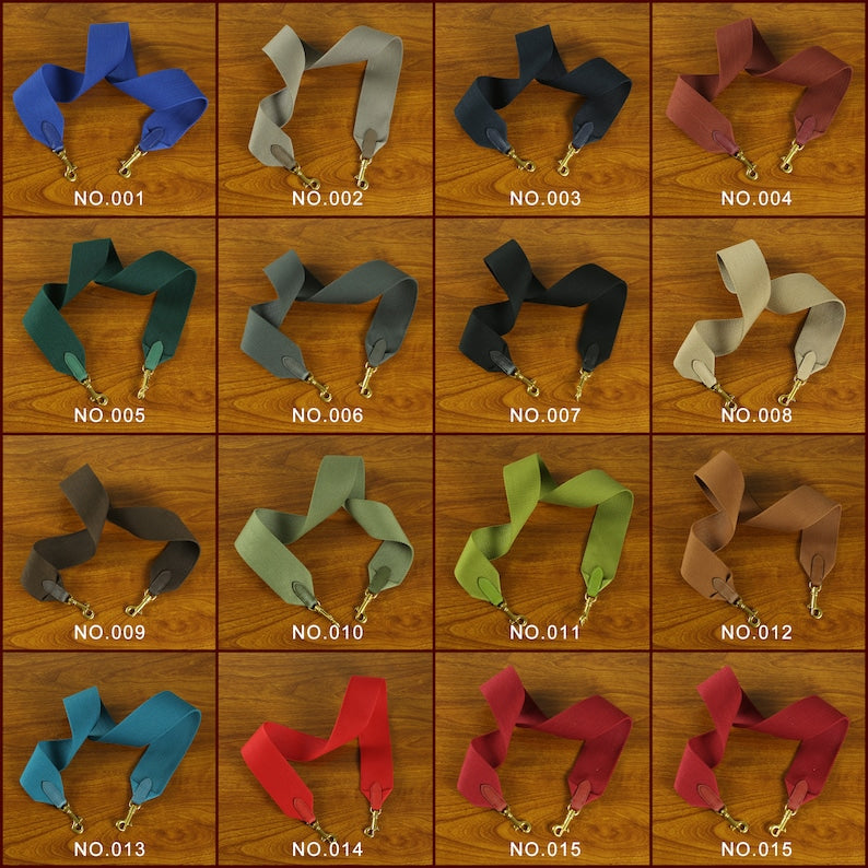 2.5 inch width canvas shoulder bag strap for Sangle bag,15 colours Option