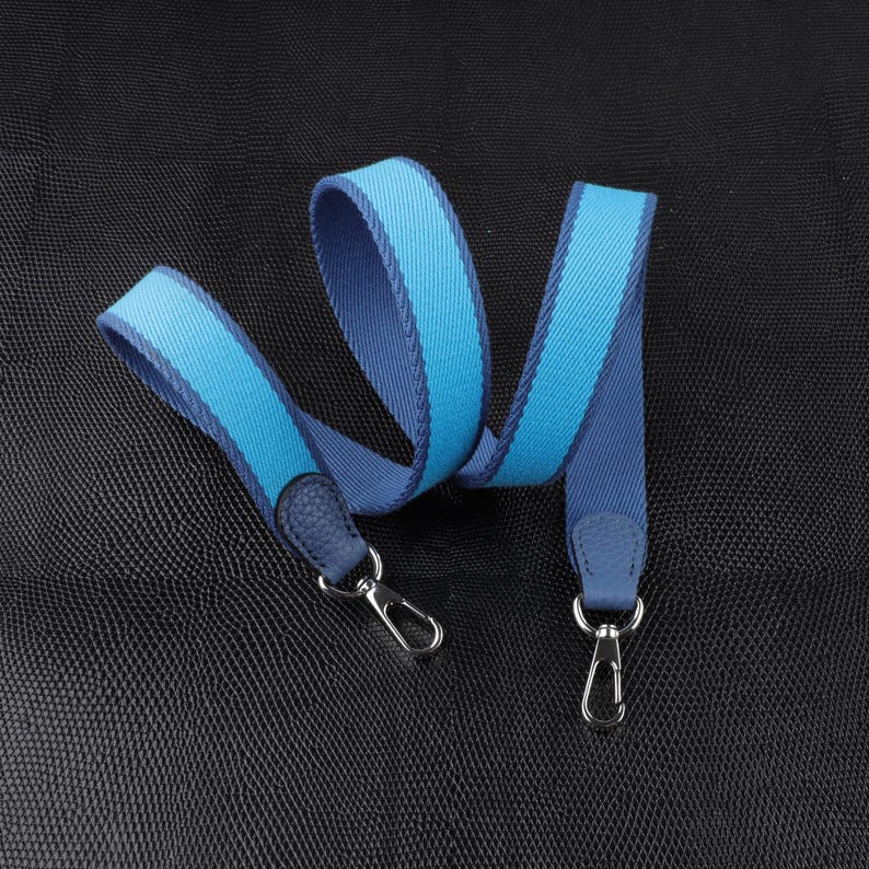 25mm Bi-color canvas shoulder and clemence leather shoulder strap for evelyn TPM,34 colors avaliable