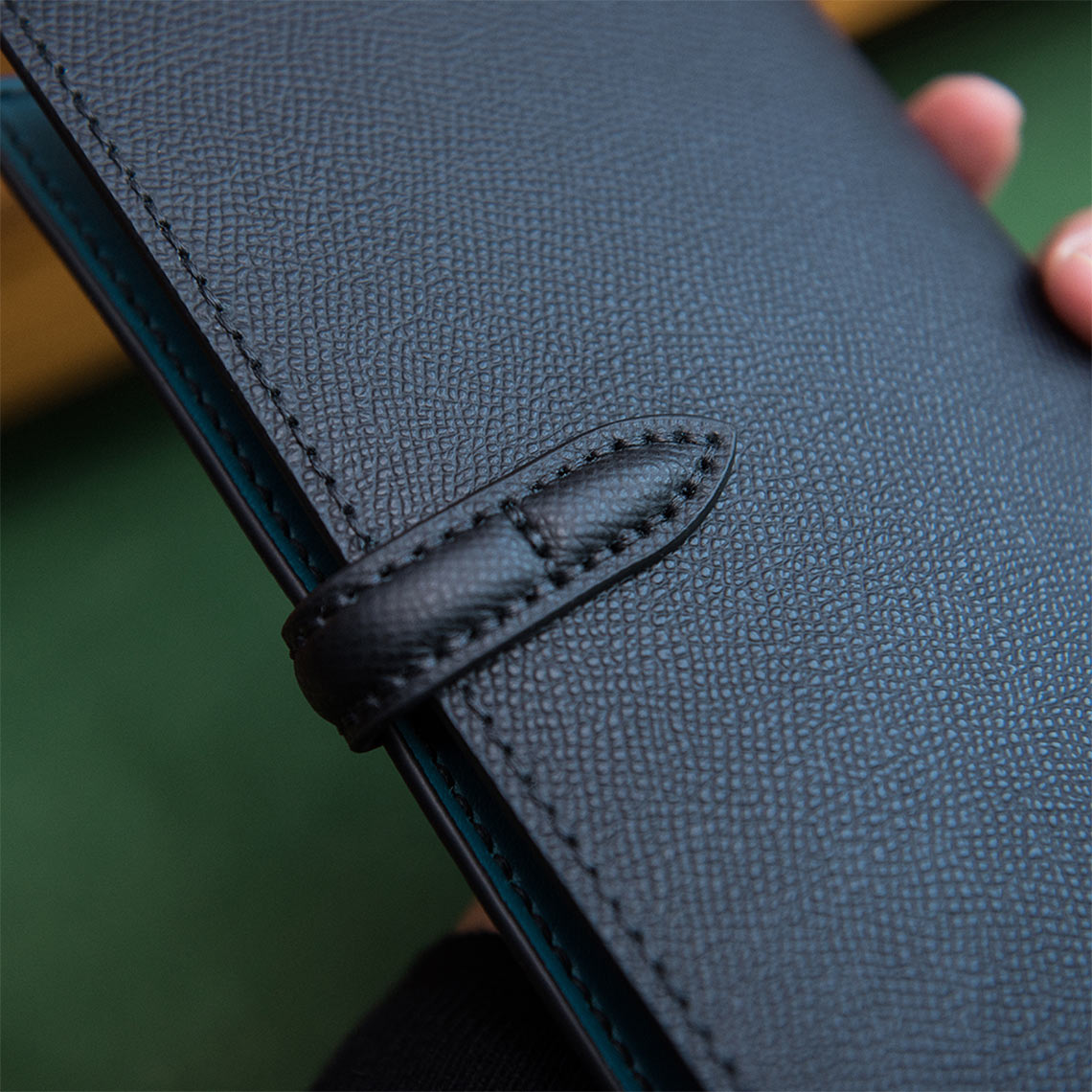 Leather Cover for Notebook | Full Grain Leather A6 Notebook Cover Black - Wirkin™