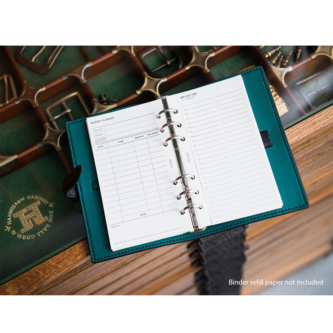 Leather Notebook Cover Refillable | Black Leather Notebook Cover DIY Kit - Wirkin™