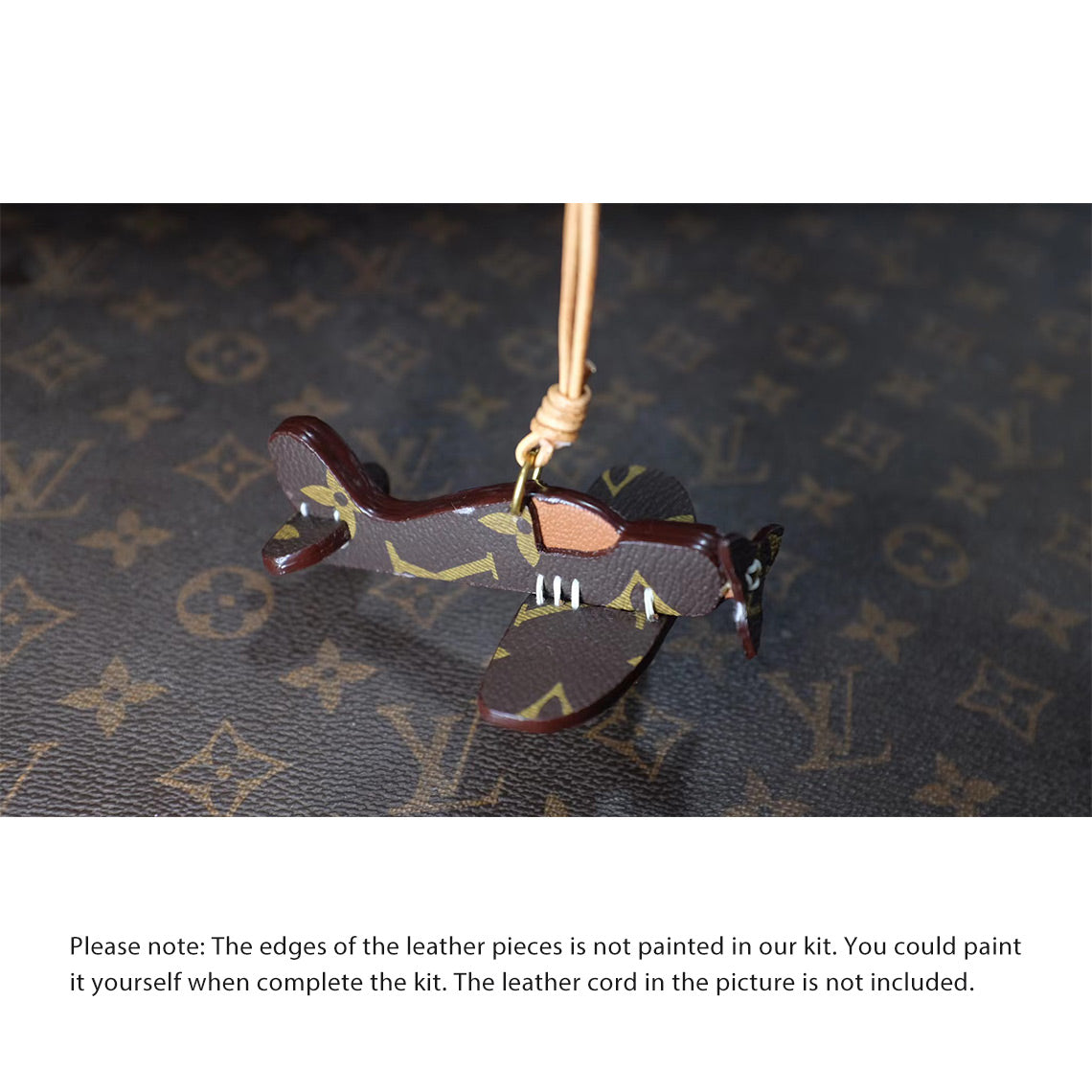 Monogram Leather Keychain Charm Handmade | DIY Gift Ideas - Wirkin®