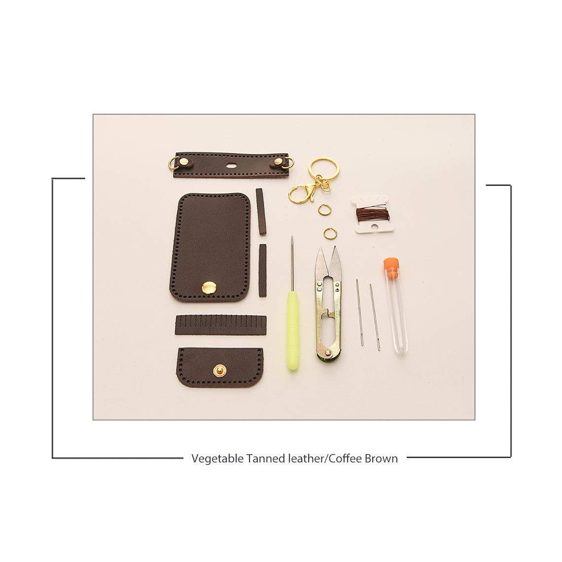 Coffee Brown Airpods Case Leather | DIY Airpods Case Leather Kit Easy Project Gifts for Friends - Wirkin™