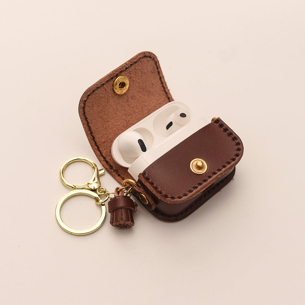 Airpod Case with Keychain | Gen 3 Airpod Case Genuine Leather - Wirkin™