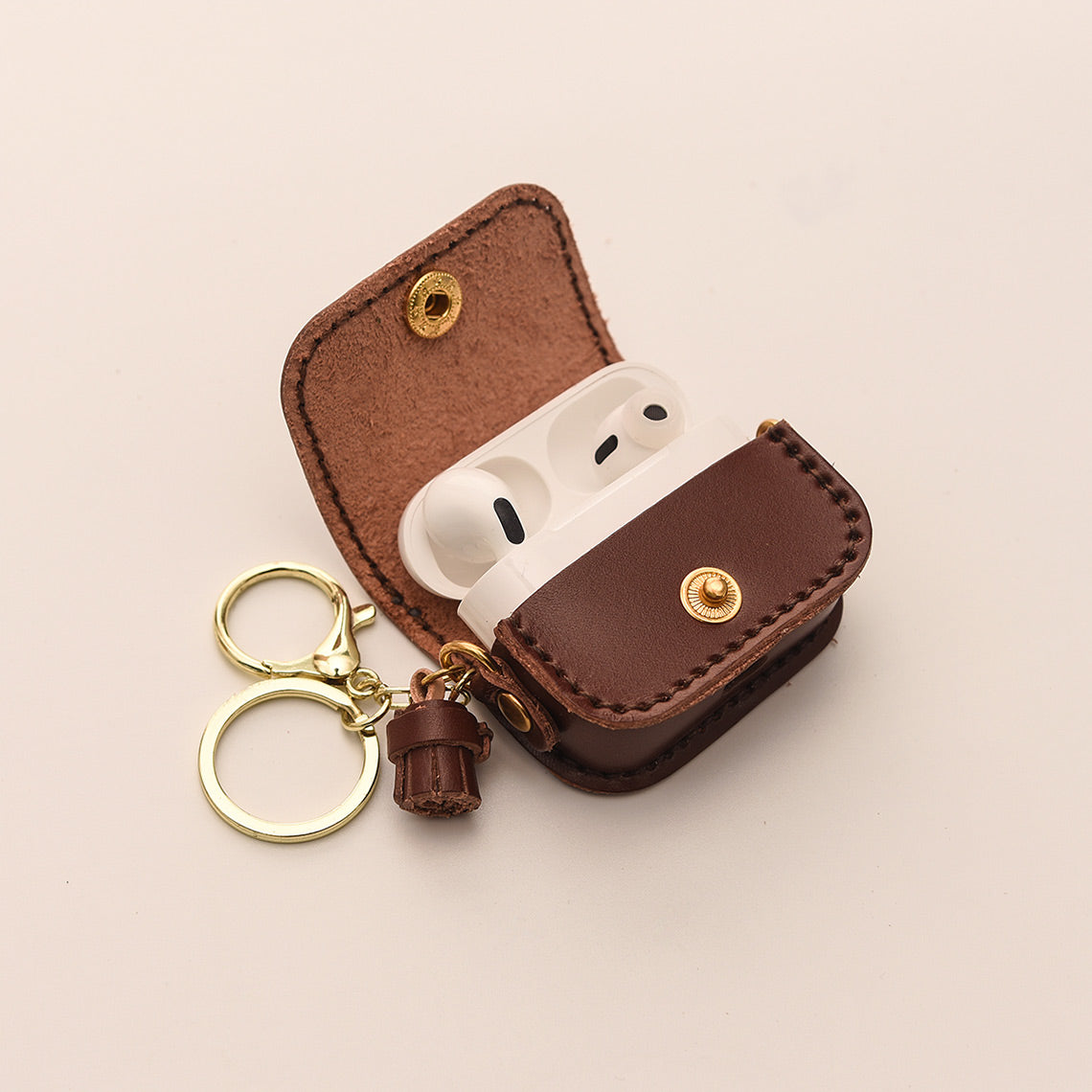 Airpod Case with Keychain | Gen 3 Airpod Case Genuine Leather - Wirkin™