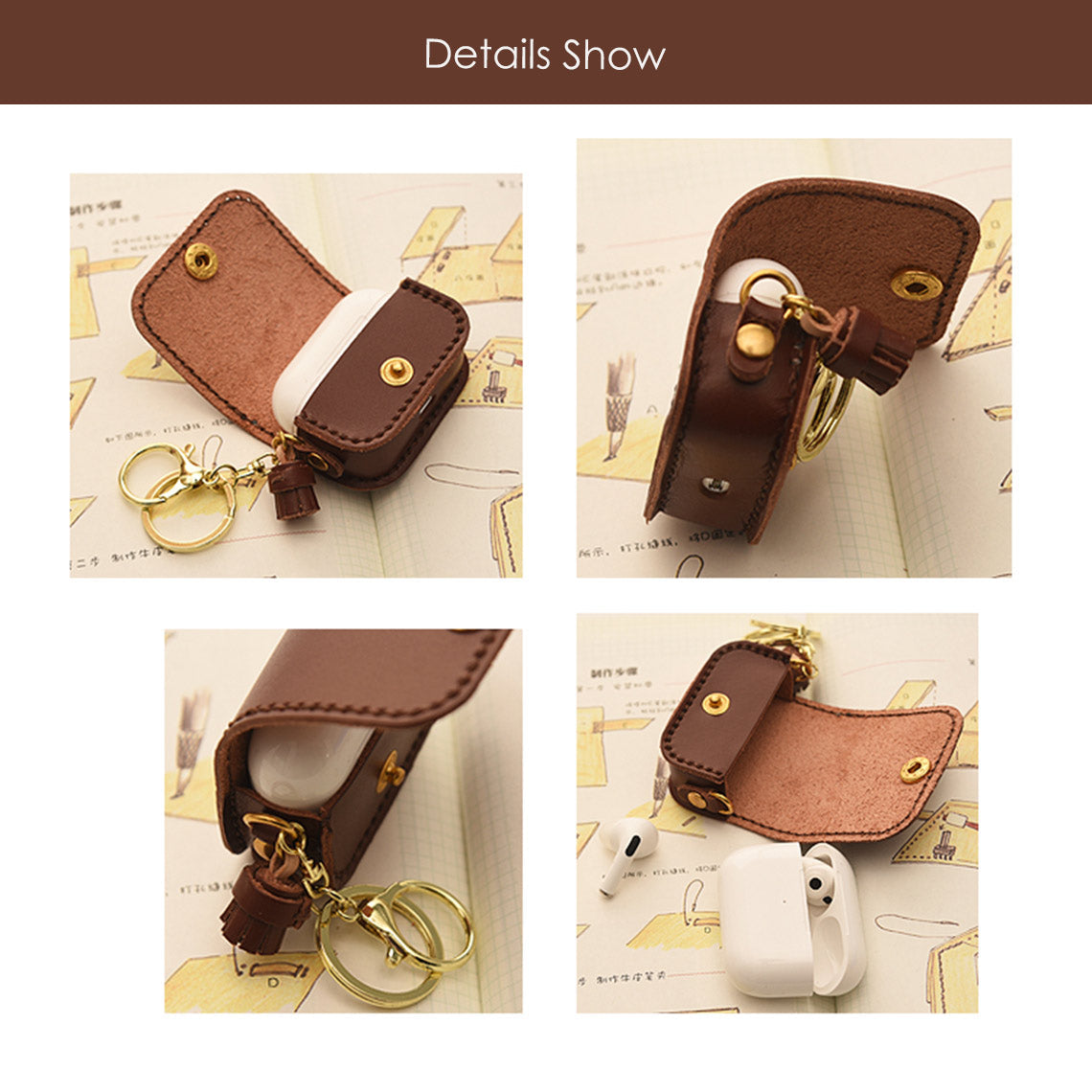 Wirkin® Full Grain Leather AirPods Pro Holder DIY Kit