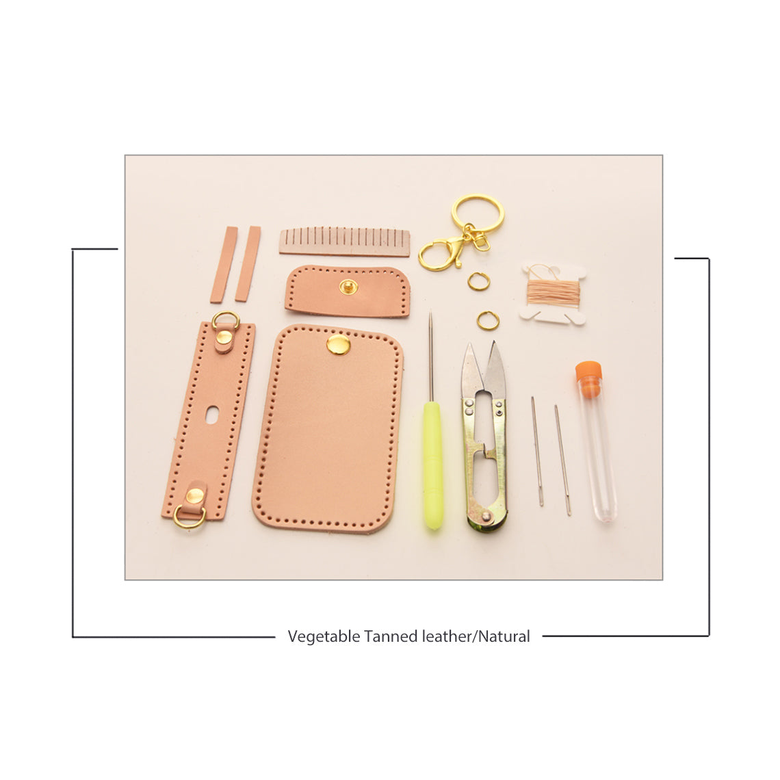 Beige Airpods Case Leather | DIY Airpods Case Leather Kit Easy Project Gifts for Friends - Wirkin™